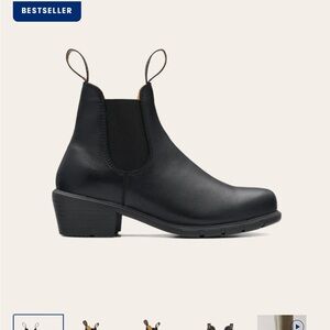 Blundstone ankle boots with heels black leather #1671